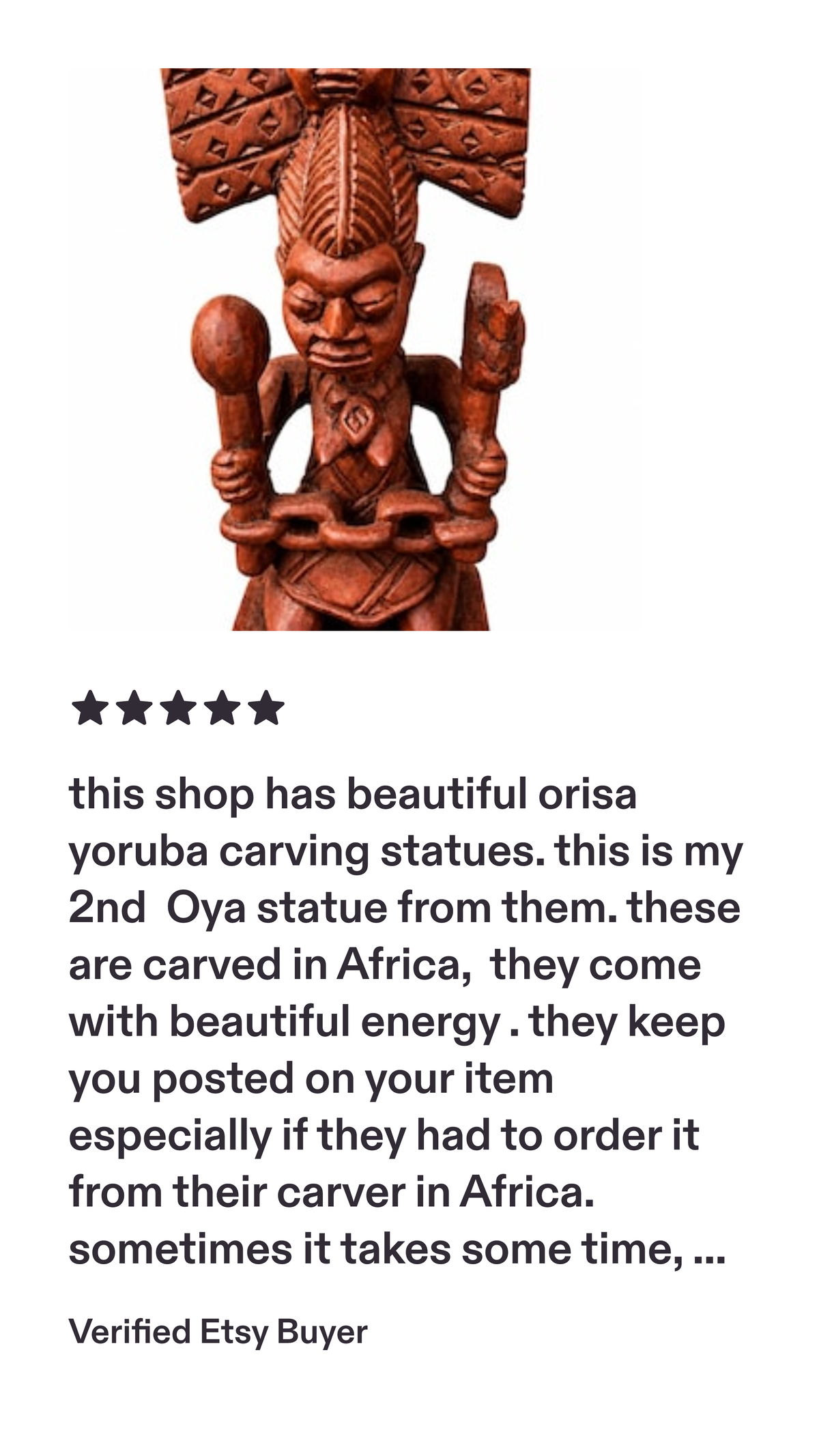 11 inch high Authentic Yoruba 100 Cowrie Shells Ere Esu Alaje Spiritual Statue