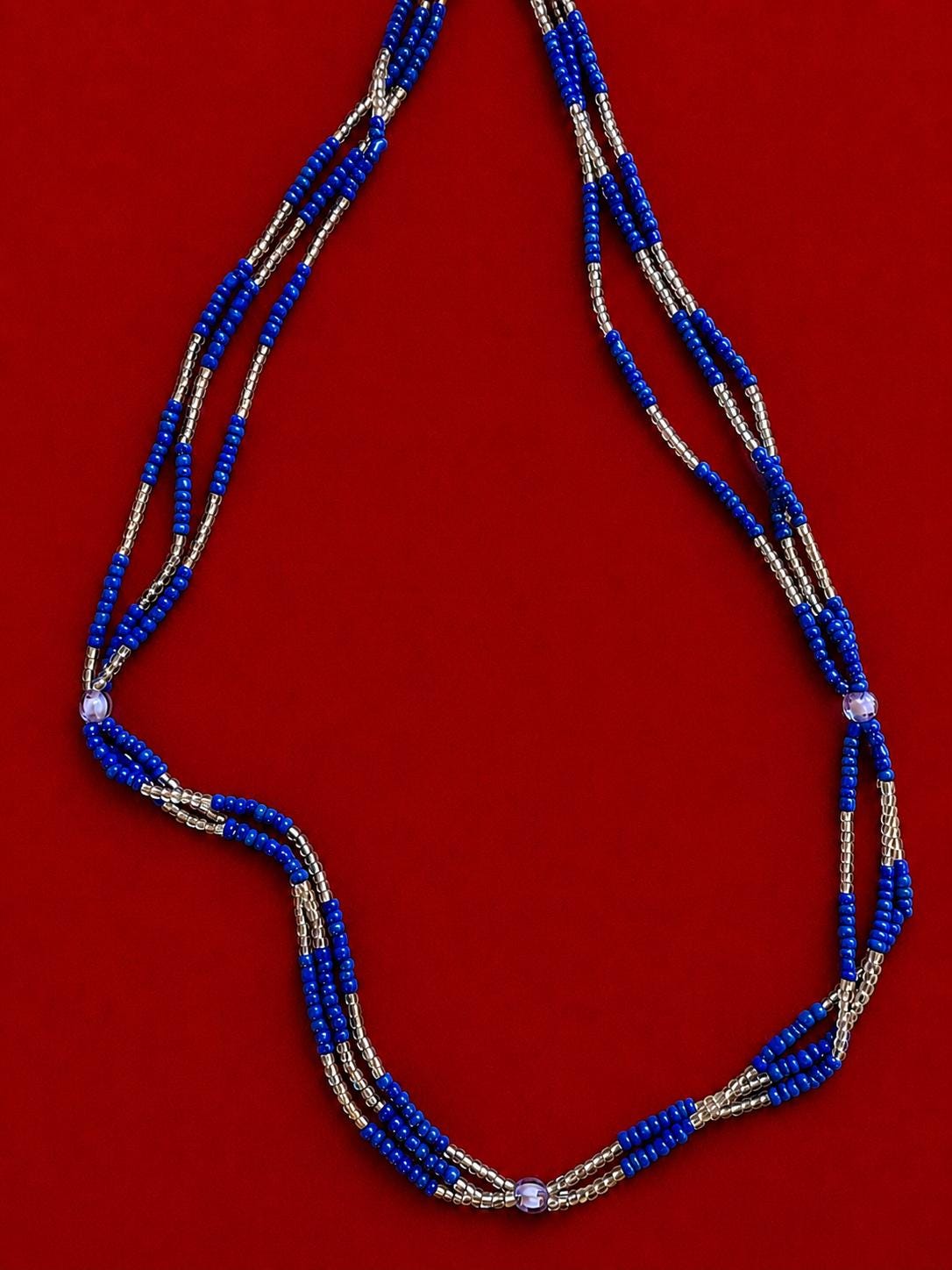 Unique Luxuriously One Of A Kind Ileke Yemoja Yemaya beads Yemonja necklace