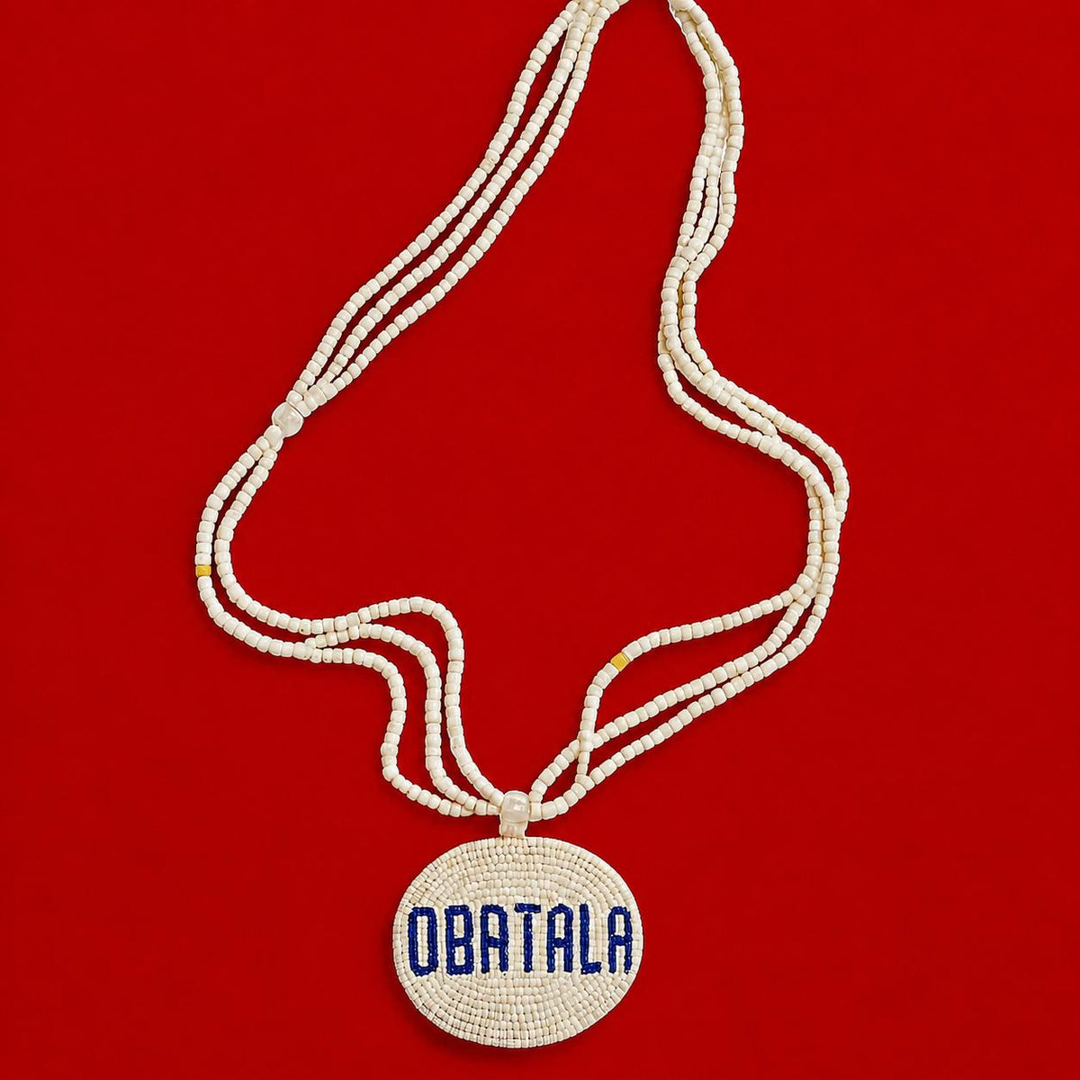 Glass Beads Ileke Obatala beads necklace