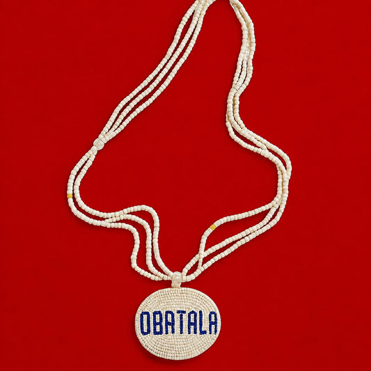 Glass Beads Ileke Obatala beads necklace