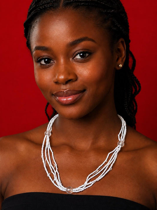 Glass Beads Ileke IFA Eleke  beads necklace