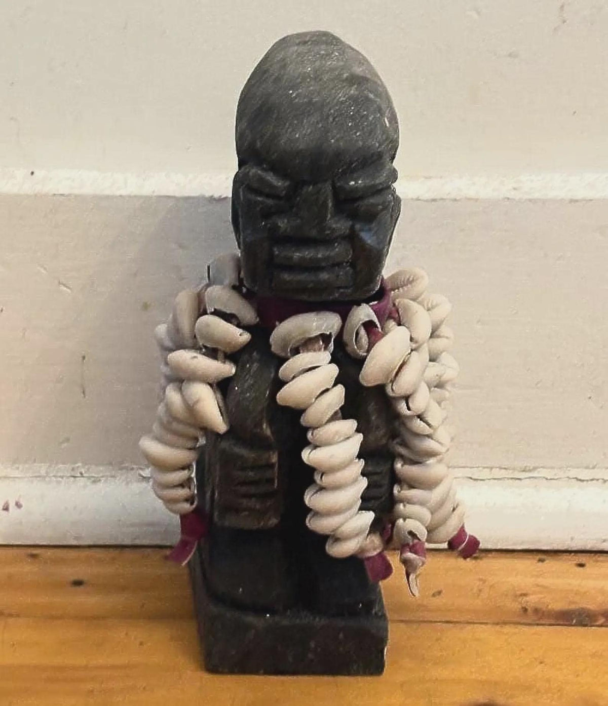 11  inch high Authentic Yoruba 80 plus Cowrie Shells Ere Esu Alaje Spiritual Statue