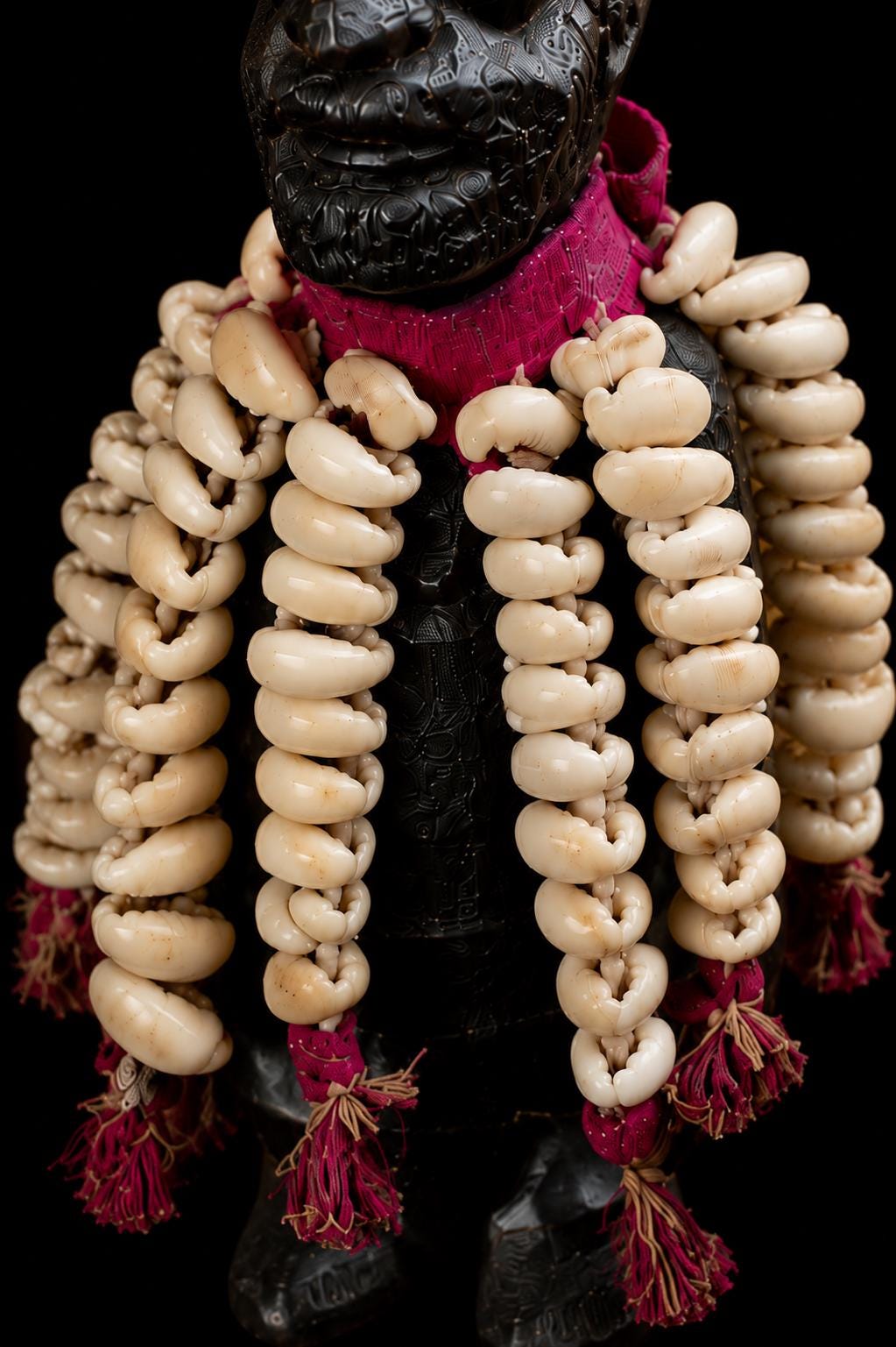 Yoruba 100 Cowrie Shells 11 inches Ere Esu Alaje Spiritual Statue