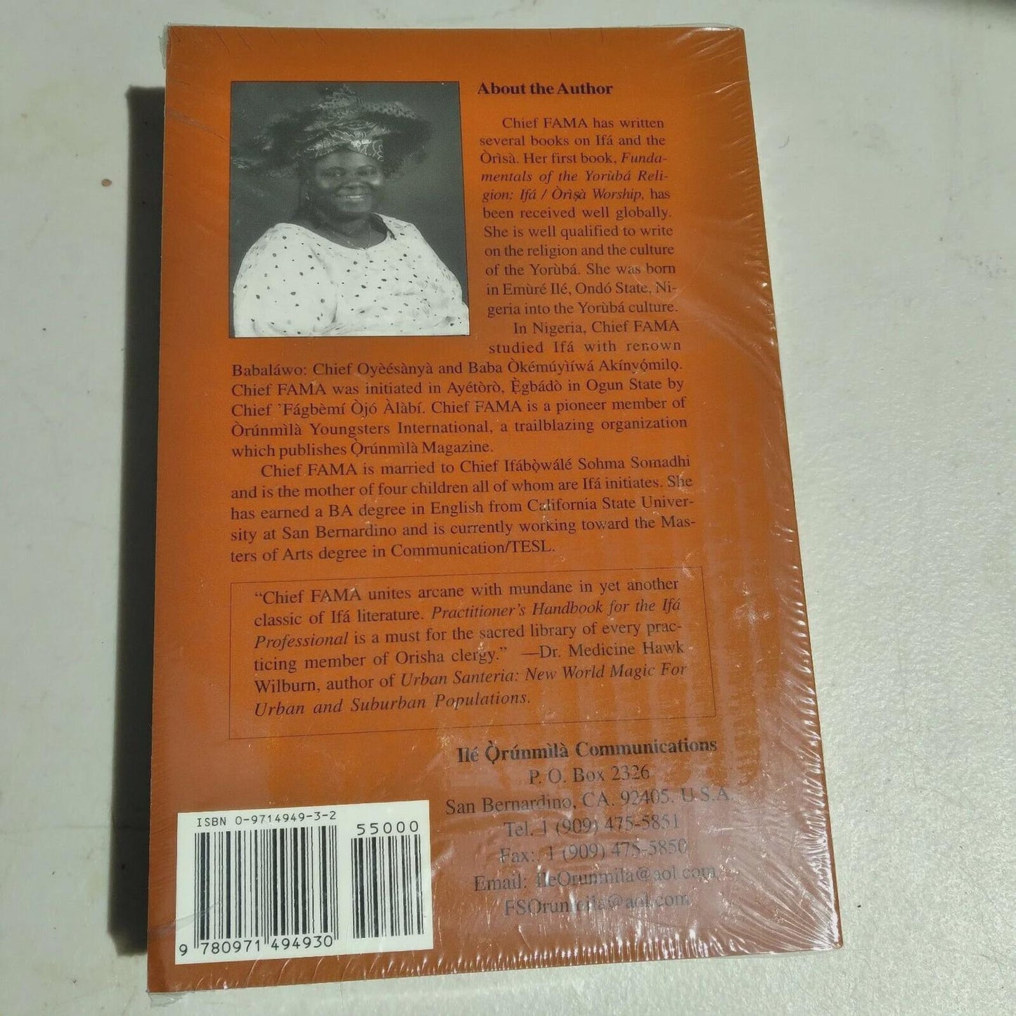 Practitioner's Handbook for the Ifá Professional – Chief FAMA (English & Yoruba)