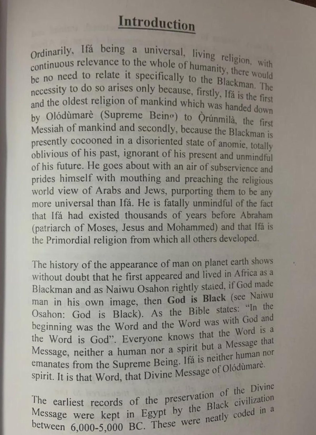 Yoruba Theology and Tradition: The Genealogy