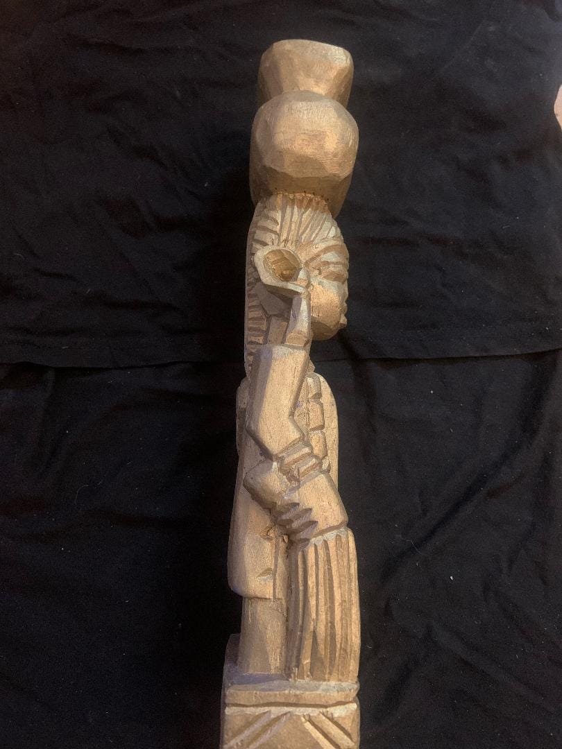 Authentic Traditional Yoruba OSUN Spiritual Statue OSHUN Icon
