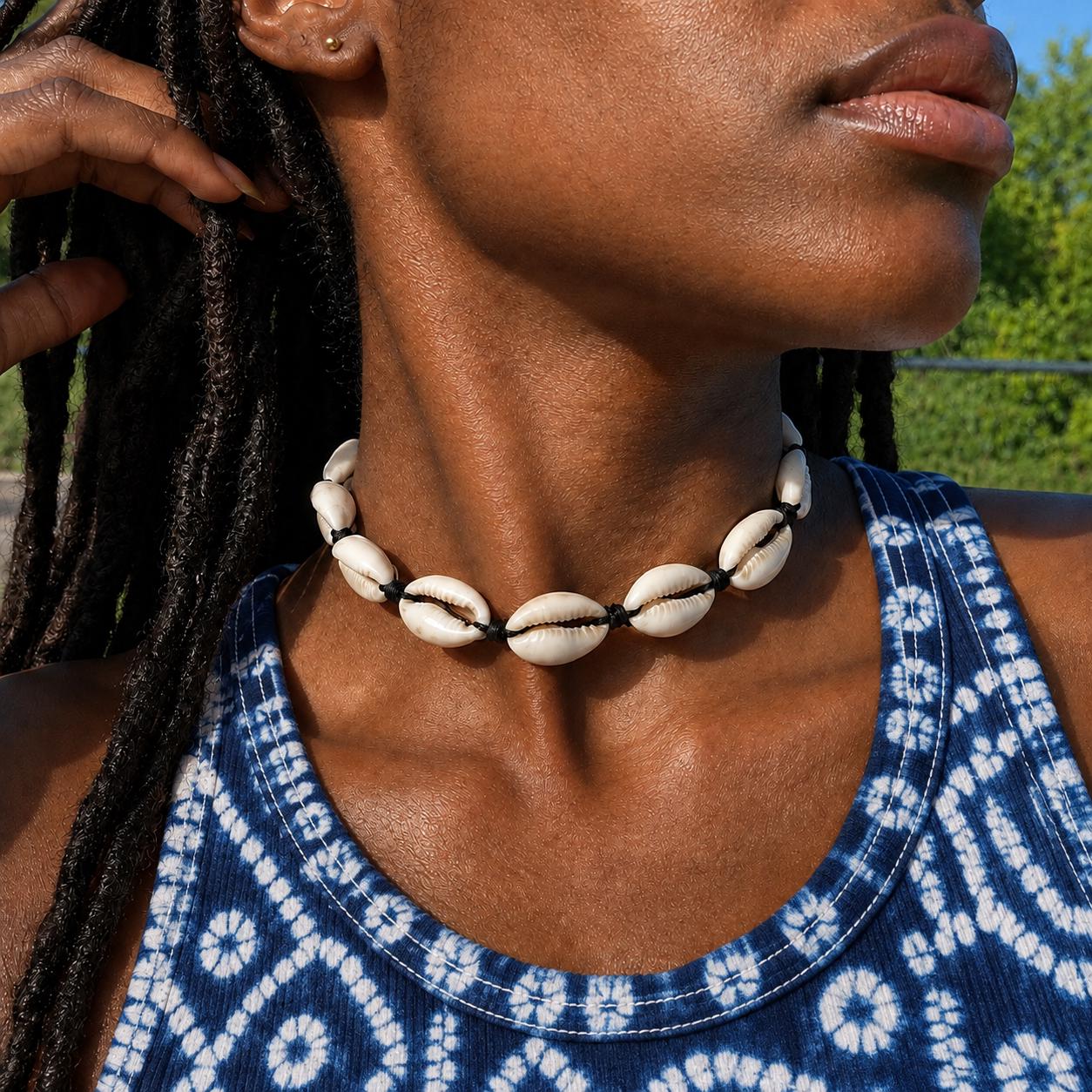 Yoruba Cowrie Shell Chocker for Wealth