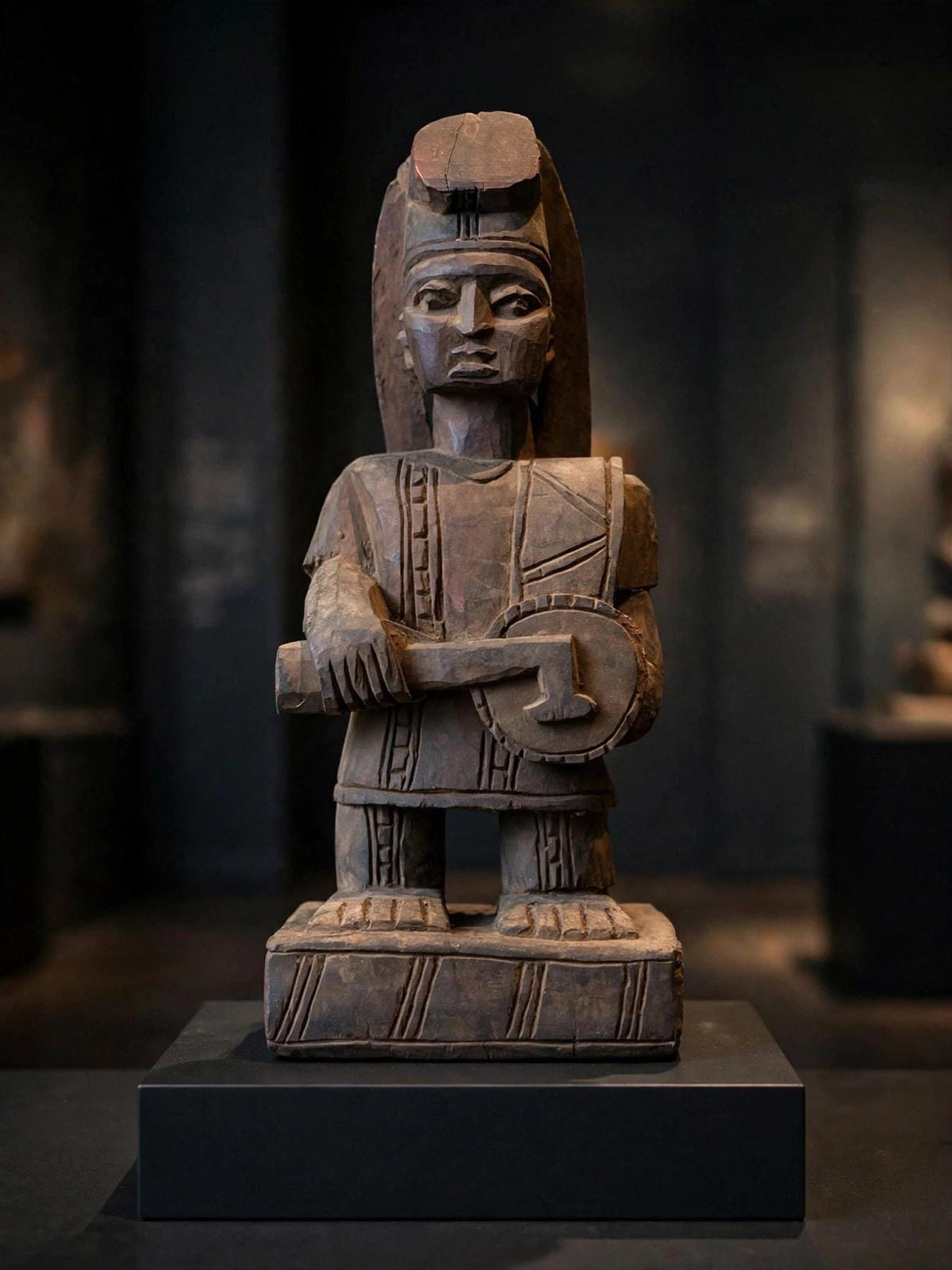 1970s Malania Wood Vintage Yoruba Oyo Figure