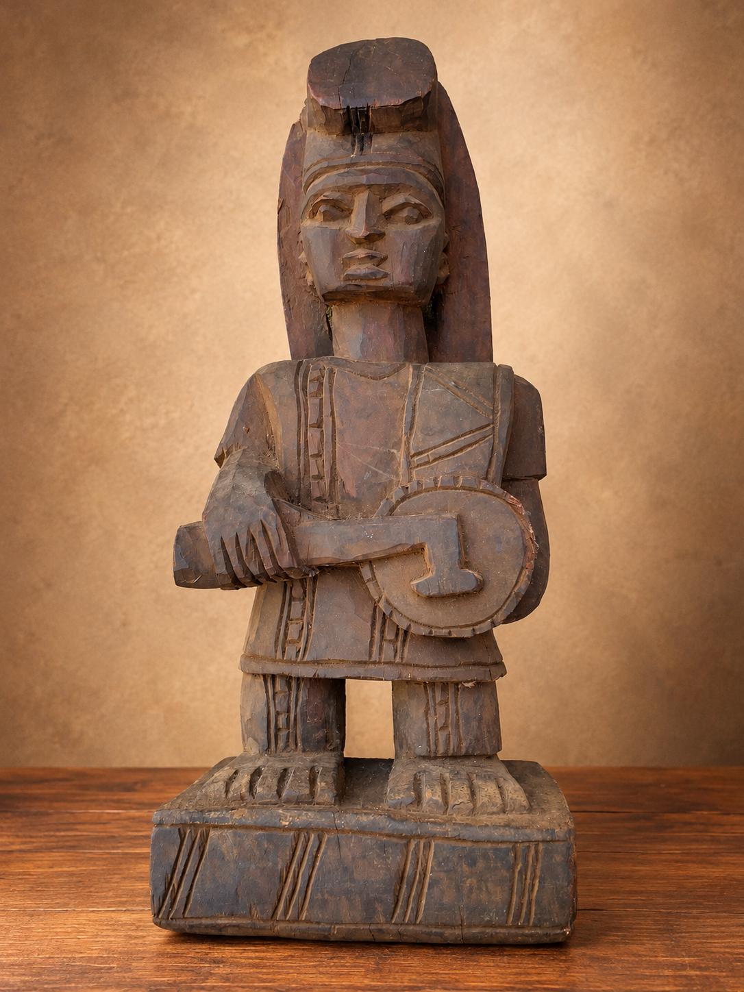 1970s Malania Wood Vintage Yoruba Oyo Figure