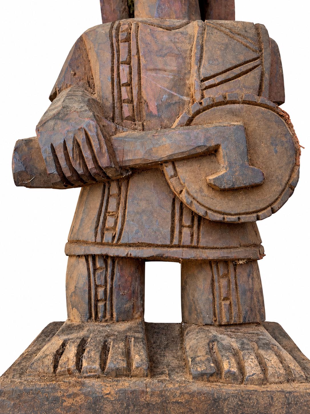 1970s Malania Wood Vintage Yoruba Oyo Figure