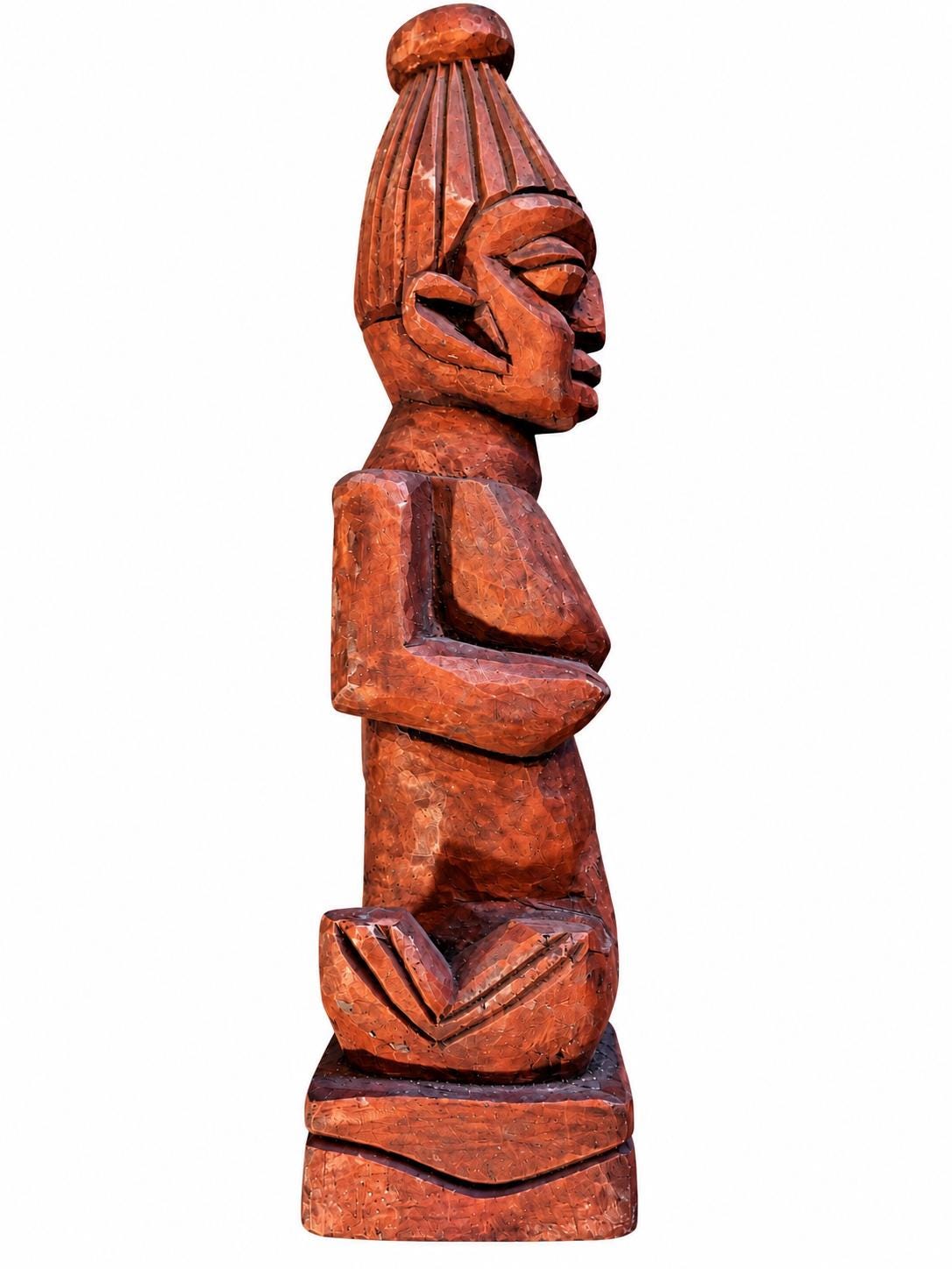 12 inch high Authentic Yoruba 80 plus Cowrie Shells Ere Esu Alaje Spiritual Statue
