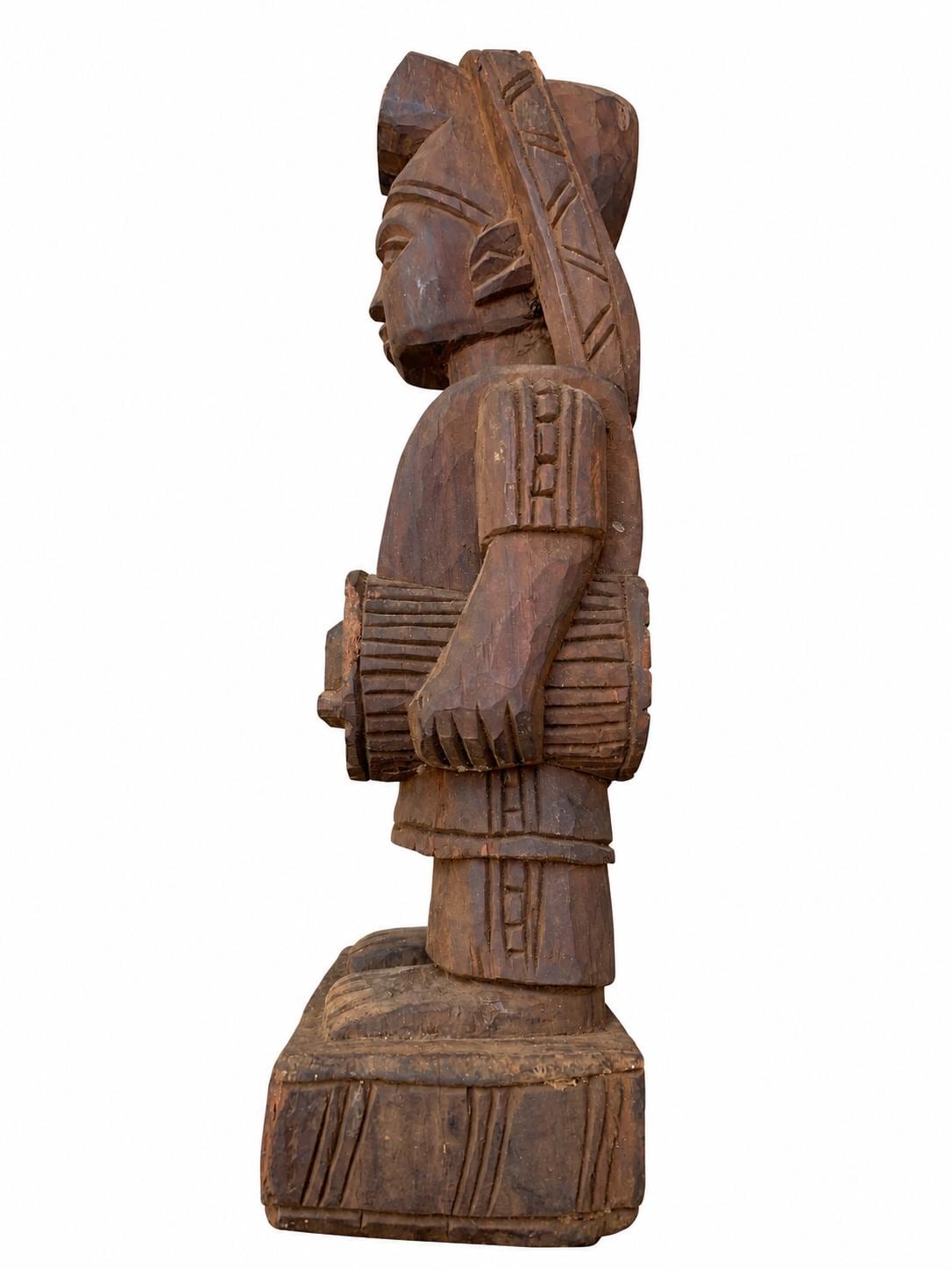 1970s Malania Wood Vintage Yoruba Oyo Figure