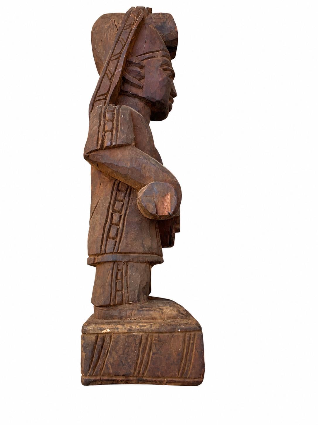 1970s Malania Wood Vintage Yoruba Oyo Figure