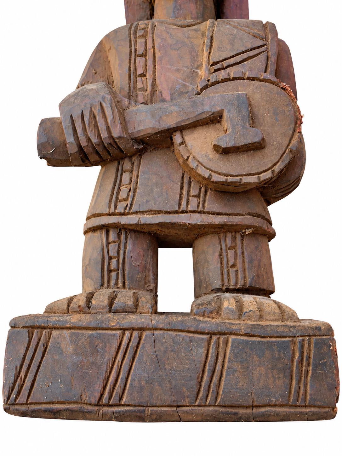 1970s Malania Wood Vintage Yoruba Oyo Figure