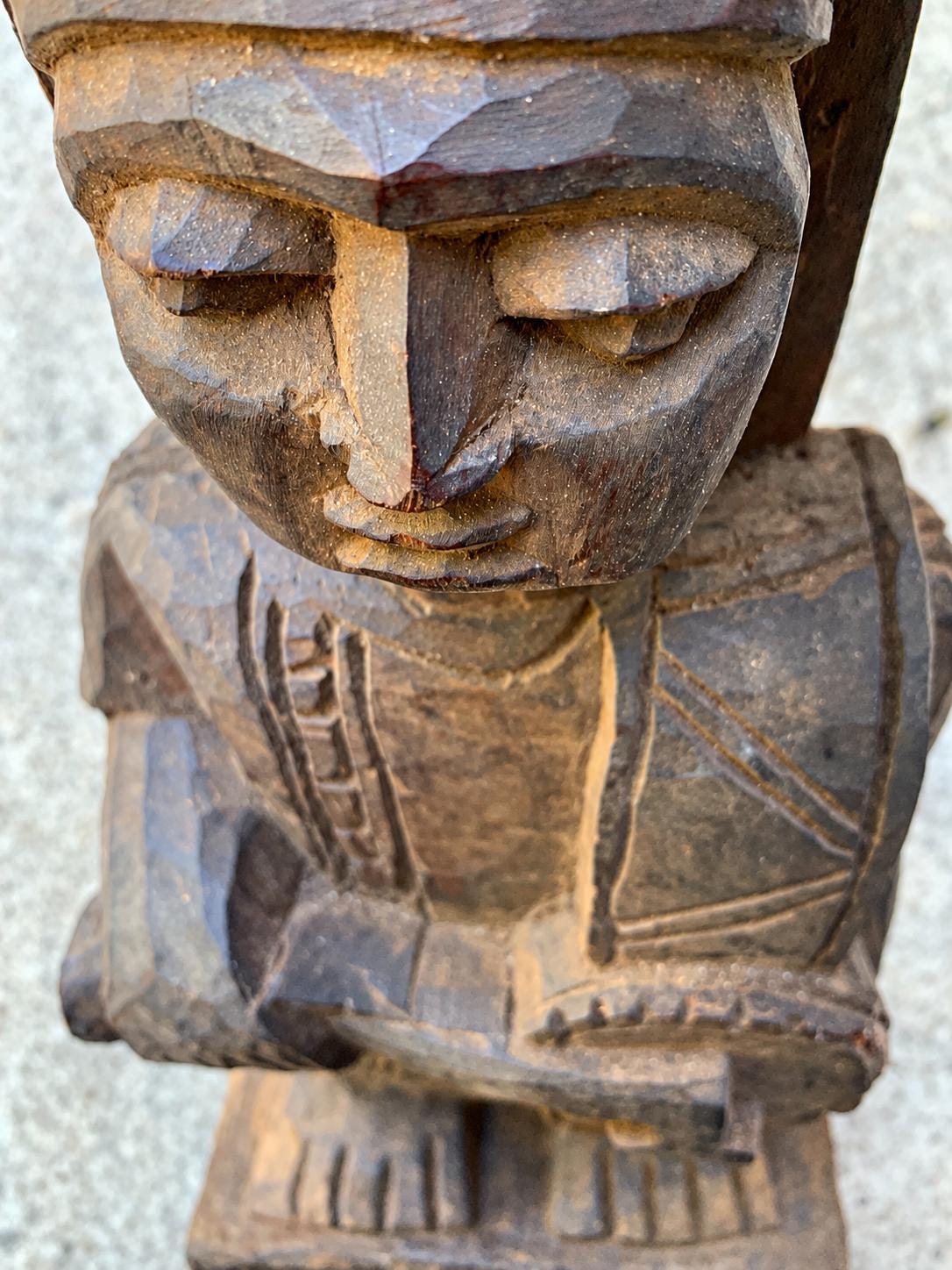 1970s Malania Wood Vintage Yoruba Oyo Figure